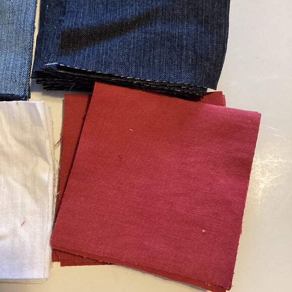 Denim Charm Packs + 2.5" Mini Charms Denim Squares, Sewing Material Quilting - Picture 5 of 5